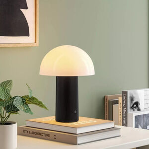Portable Cordless Mushroom Table Lamp with Rechargeable